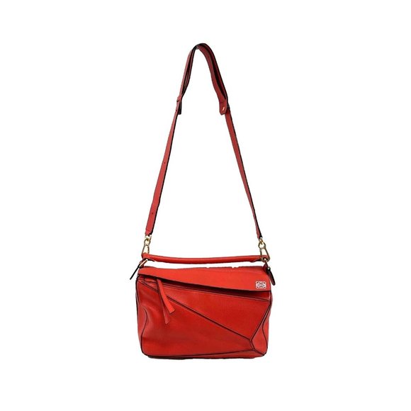 Loewe Puzzle Scarlet Medium Handbag Excellent - Picture 4 of 14